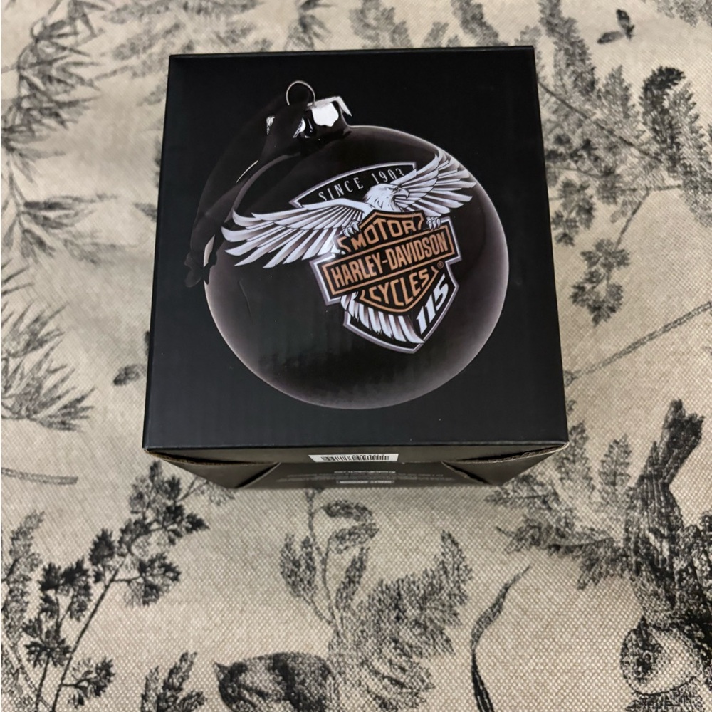 Harley-Davidson Black and Silver Holiday Ornament